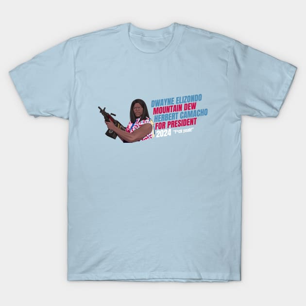 Dwayne Elizondo Mountain Dew Herbert Camacho 2024 - "F*ck yeah!" T-Shirt by BodinStreet